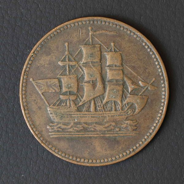 *[令]カナダ プリンスエドワード島 1/2 Penny（1800s）コイン[E7944]7k9