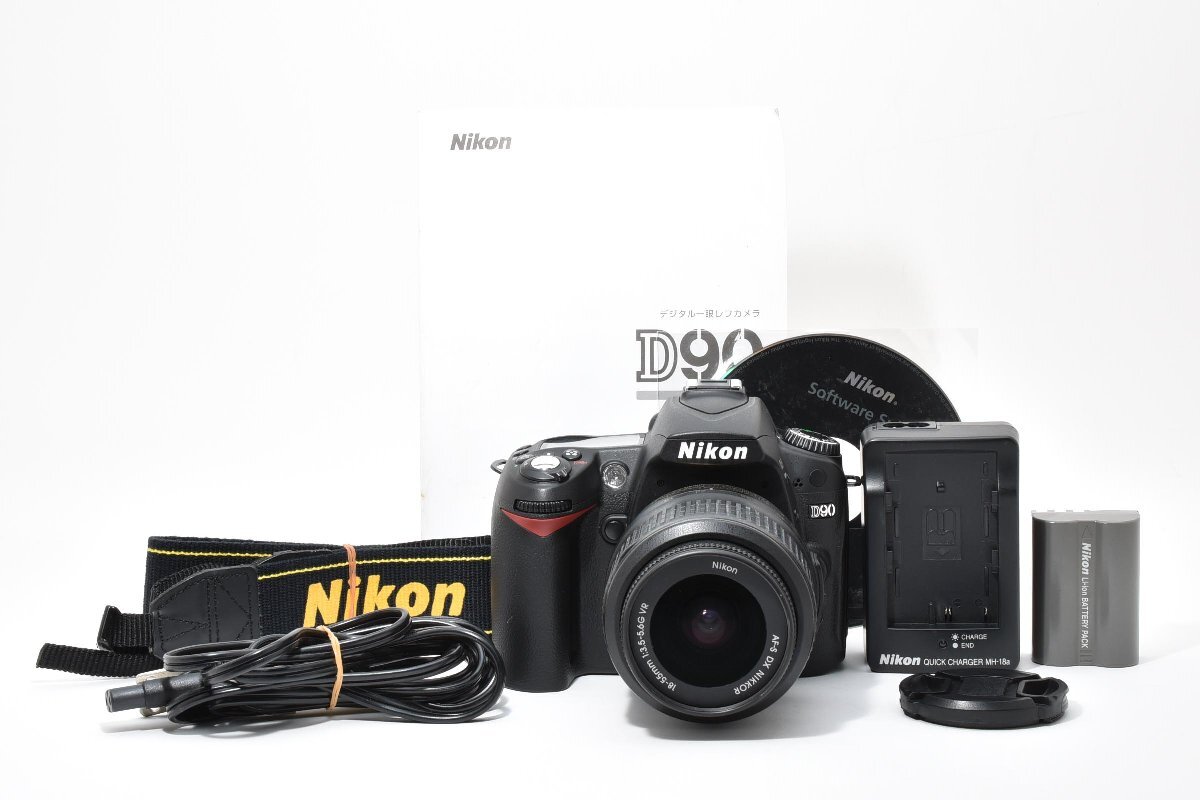 シャッター数4148回　Nikon デジタル一眼レフカメラ D90 AF-S DX 18-55 VRレンズキット