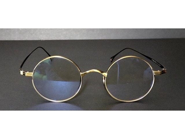 Round Spin Titanium チタン 丸メガネ ゴールド 02