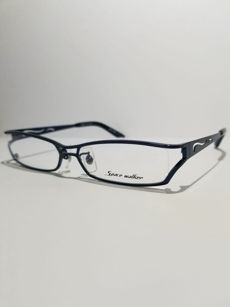 未使用 眼鏡 メガネフレーム Space walker SW-03 C-4 フルリム チタンフレーム 国産 日本製 MADE IN JAPAN 53口14-143 FI-1