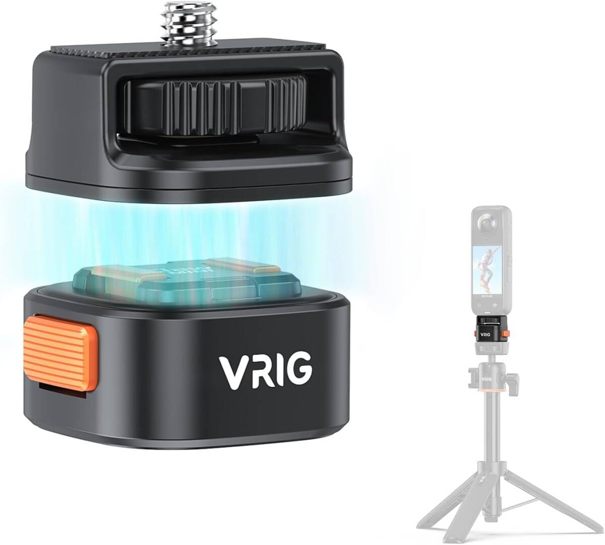 【新品】VRIG クイックリリースマウント 磁気アダプター 1/4”ネジマウント 三脚用 マグネット式