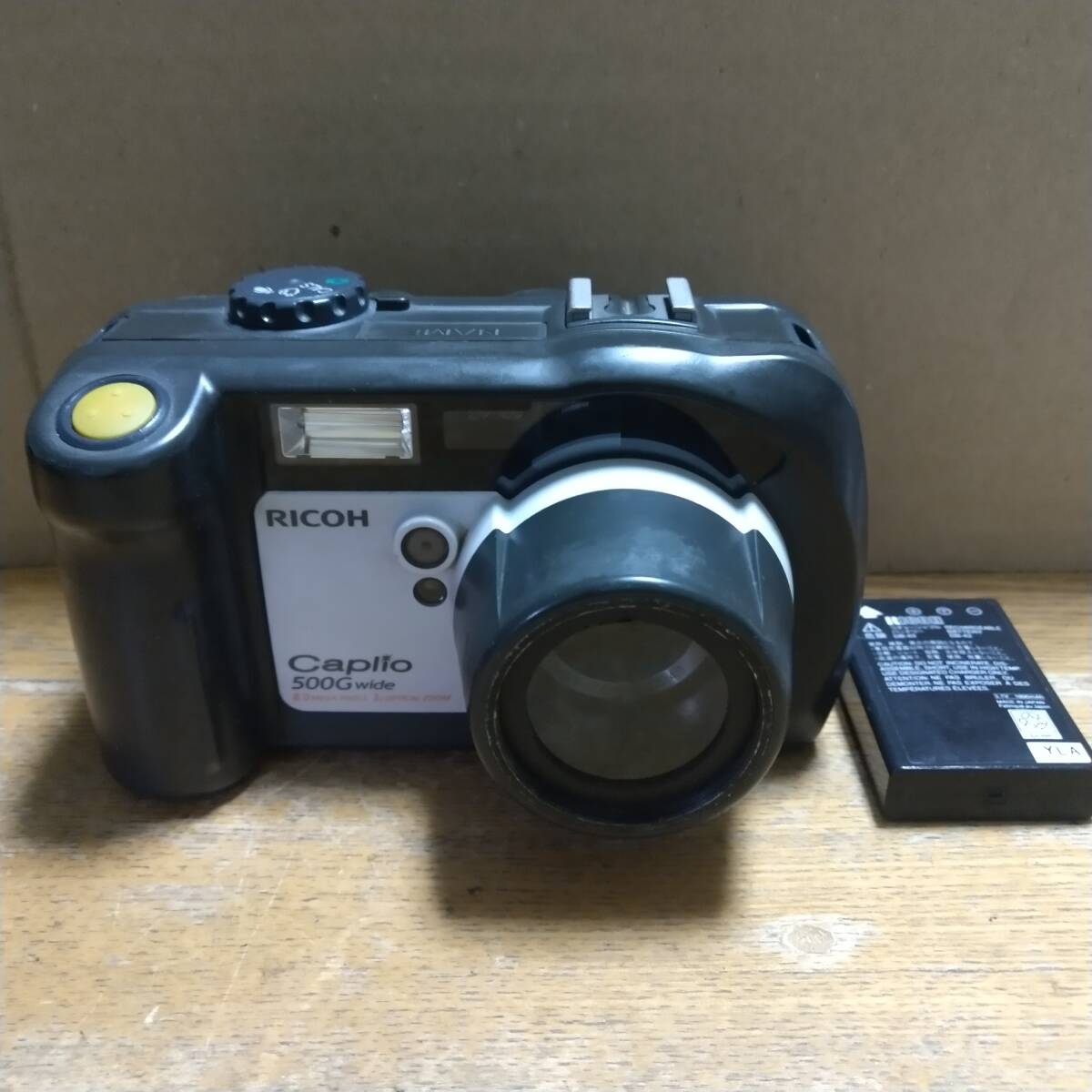 【良品中古】★リコー RICOH Caplio 500G wide コンパクトデジタルカメラ バッテリー付き/単三電池も使用可能 ★完動品★