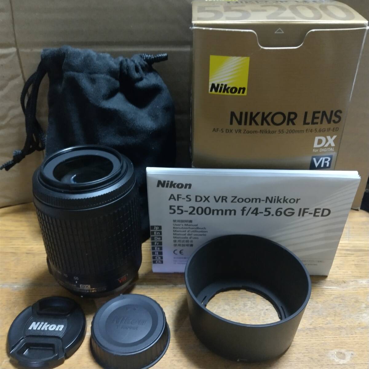 【外装極美】★ニコン Nikon AF-S DX VR Zoom-Nikkor 55-200mm F4-5.6G IF-ED 付属揃い動作品★