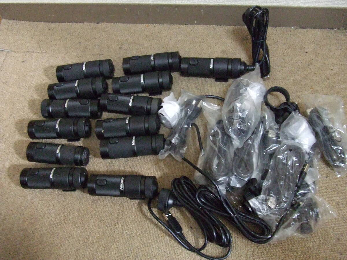 S898 13台まとめ/大量 バイク用ドライブレコーダー　NECKER　V1　PLUS　ドラレコ　中古　本体　未確認　現状　ジャンク