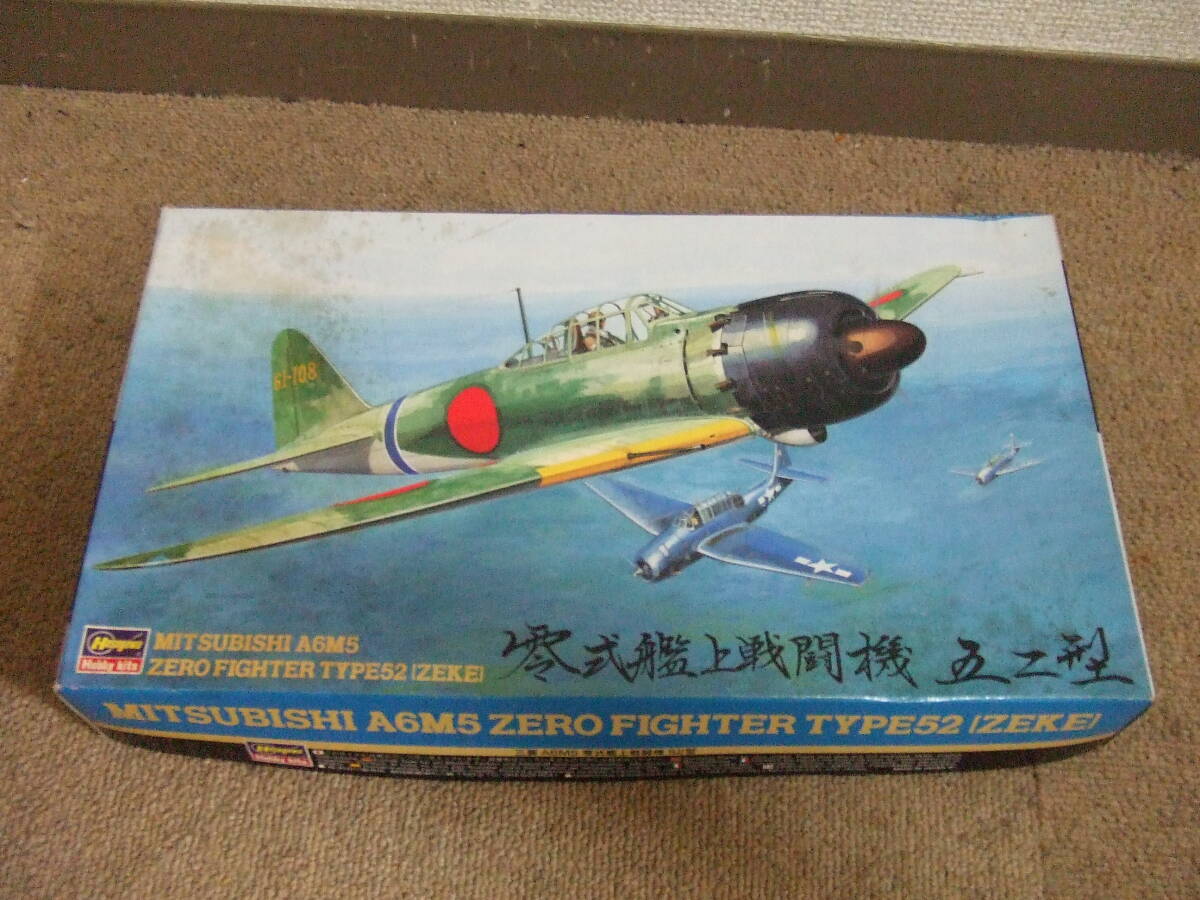 T169 未組立品 ハセガワ プラモデル 1/48 三菱 A6M5 零式艦上戦闘機 五二型 初回限定・自重変形タイヤ入り JT23 09123