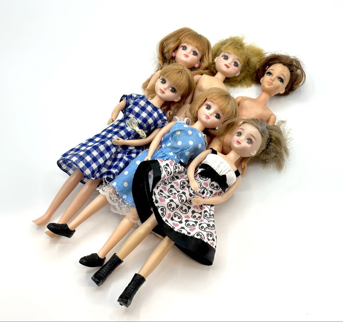 タカラトミー TAKARA TOMY 旧タカラ リカちゃん 5体/初代リカちゃん ママ 1体 人形 着せ替え人形■兵庫県姫路市から j2 26-205