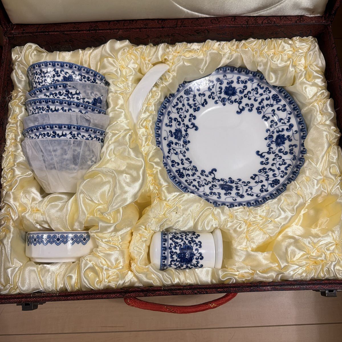 【中古】景徳鎮　 中国お皿茶碗セット