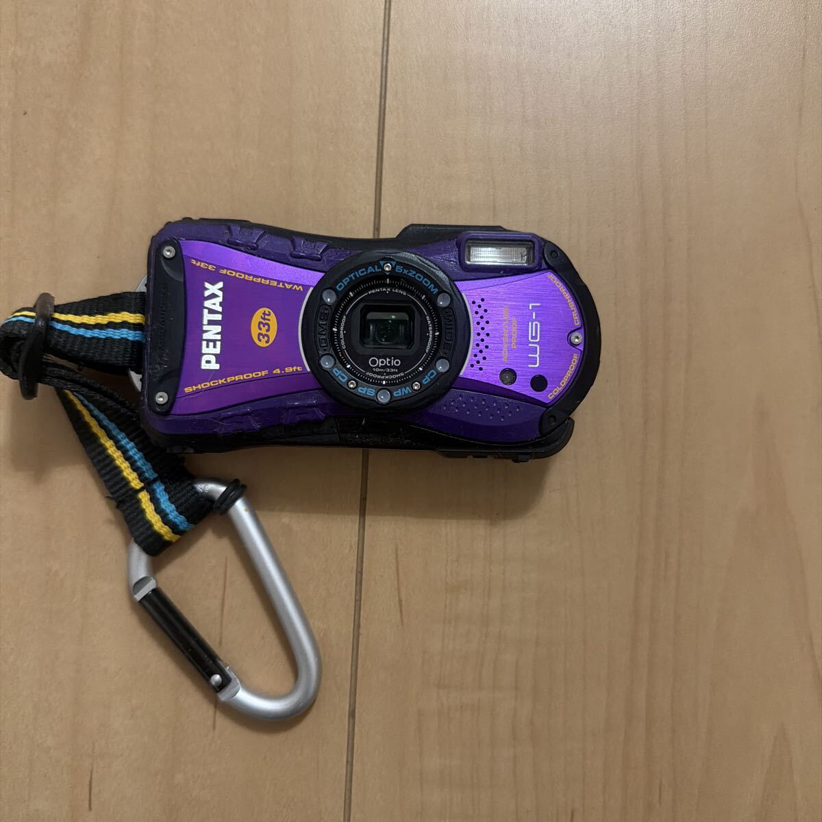 【中古】ペンタックス Pentax Optio WG-1 パープル コンパクトデジタルカメラ