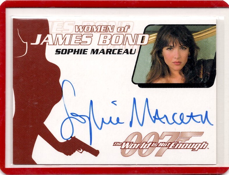 WOMEN of JAMES BOND 直筆サインカード　SOPHIE MARCEAU ソフィー・マルソー　Autograph 完全美品 新品ミント状態品