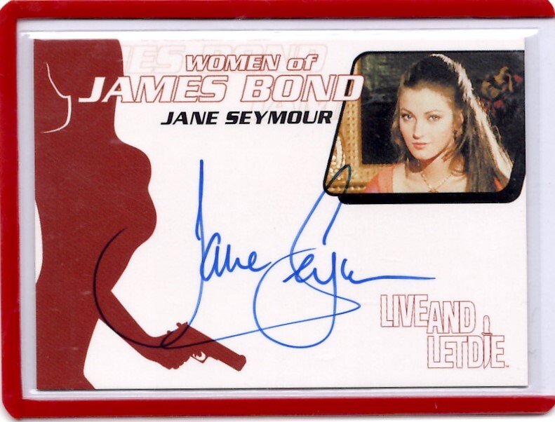 WOMEN of JAMES BOND 直筆サインカード　JANE SEYMOUR ジェーン・シーモア　Autograph 完全美品 新品ミント状態品