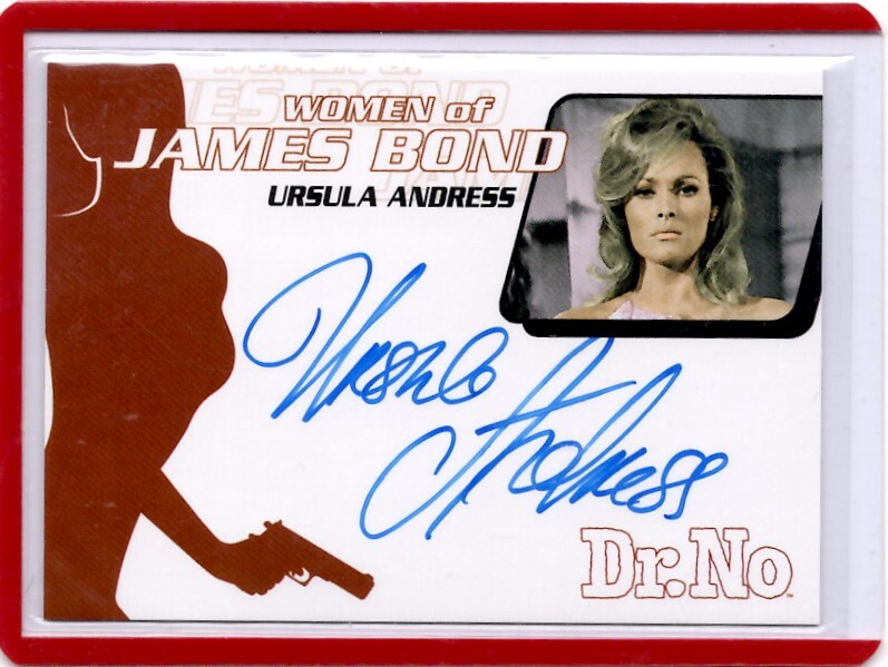 WOMEN of JAMES BOND 直筆サインカード　URSULA ANDRESS ウルスラ・アンドレス 初代ボンドガールAutograph 完全美品 新品ミント状態品
