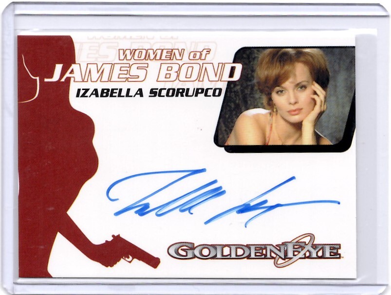 WOMEN of JAMES BOND 直筆サインカード　IZABELLA SCORUPCO イザベラ・スコルプコ ボンドガール 　Autograph 新品ミント状態品