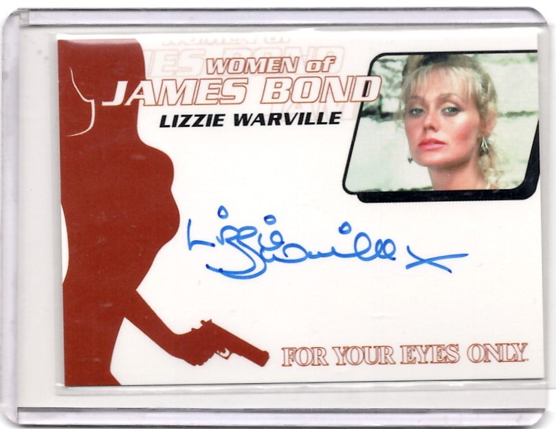 WOMEN of JAMES BOND 直筆サインカード　LIZZIE WARVILLE　ボンドガール 　Autograph 新品ミント状態品