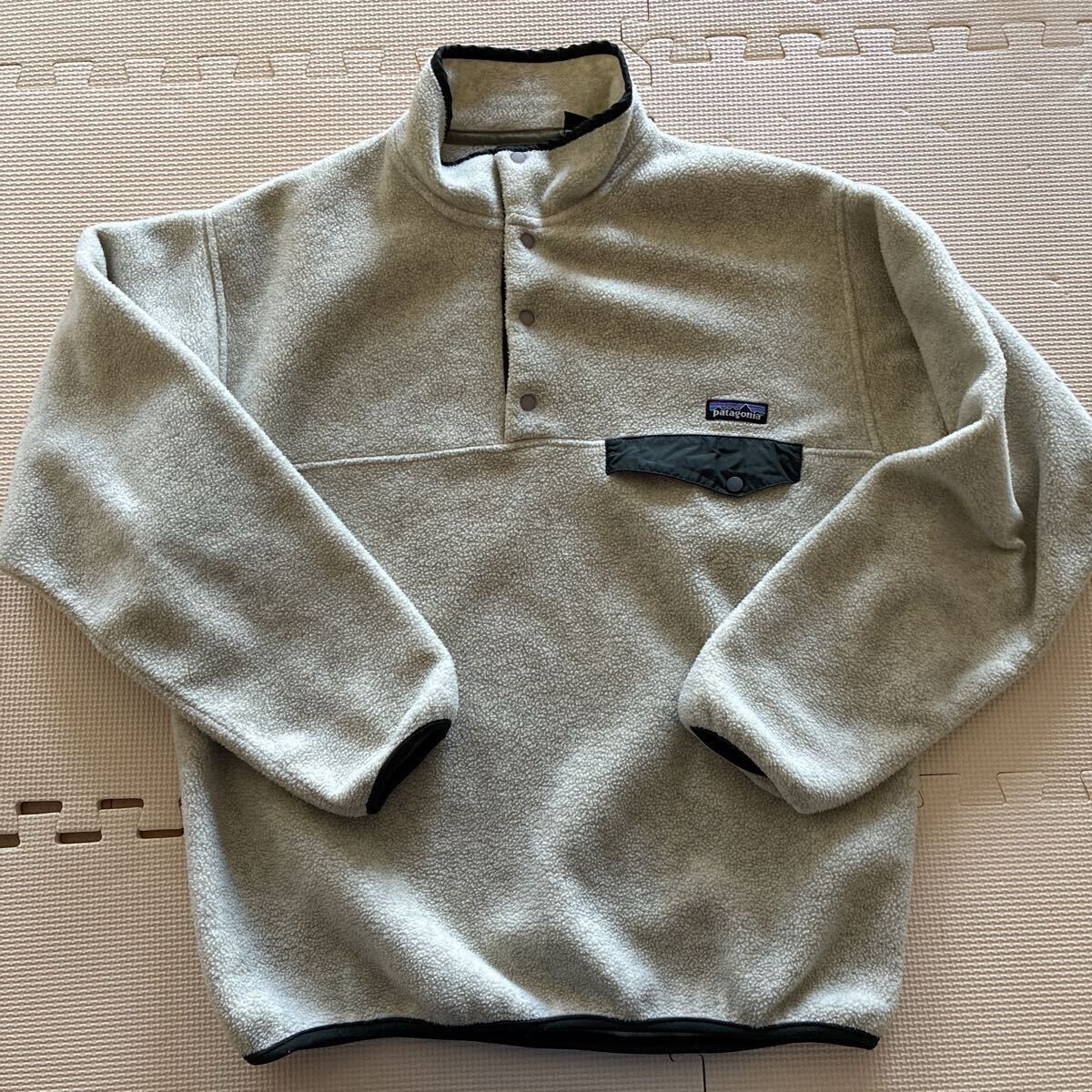90s 00s【Patagonia】パタゴニア シンチラ スナップT ポルトガル製 Mサイズ オートミール 