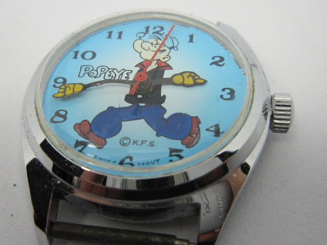 ポパイ　手巻き時計　稼働品　
