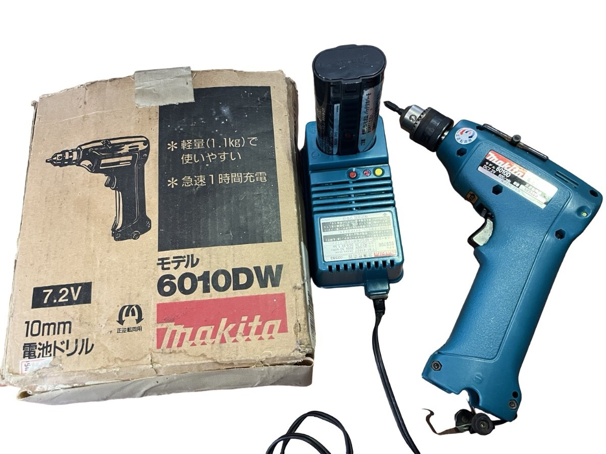動作品 makita 充電式ドライバドリル 電気ドリル 6010DW マキタ 電動工具 ドリル DIY インパクト