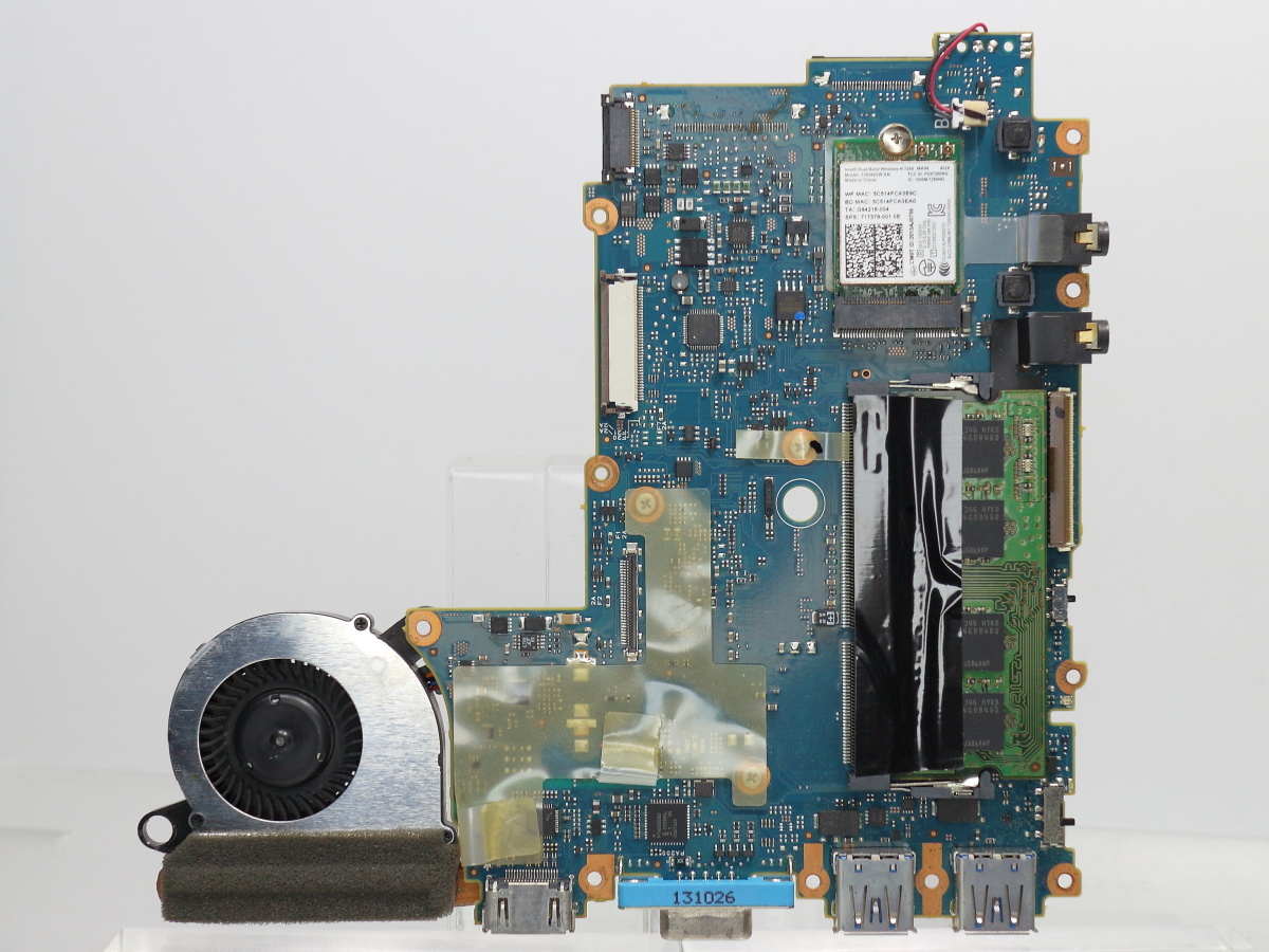Panasonic CF-NX3 マザーボード CF-NX3EDGCS / Core i5-4300U / 累積使用時間 22620時間 / 無線LANカード付 メモリ4GB / OS起動確認済