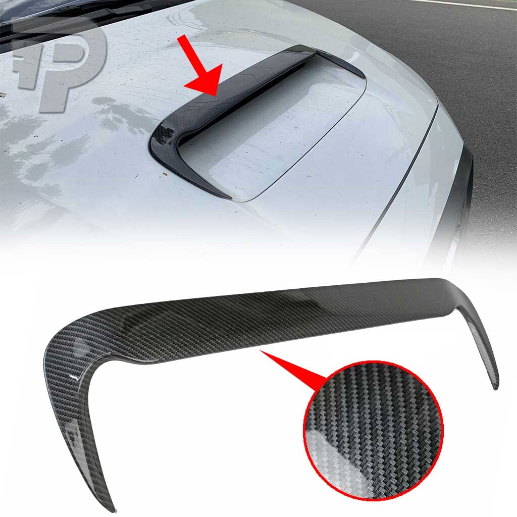 在庫有 2015-2021 スバル WRX STI レヴォーグ VM4/VMG カーボン調 フロント ボンネット エア スクープ カバー フレーム V
