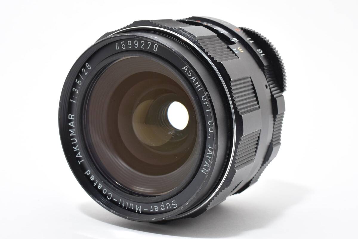 【実用良品】Super-Multi-Coated TAKUMAR 28mm F3.5 M42マウント広角レンズ #2717964