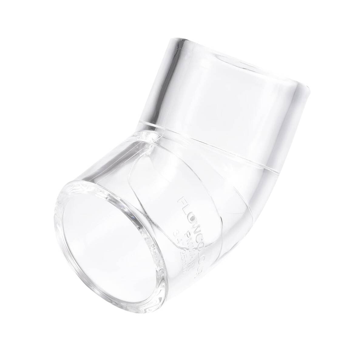 uxcell クリアアクリルパイプエルボ 25 mm 2分岐エルボ 45度パイプ継手アダプター アクアリウム用 水槽用 1個 YT13