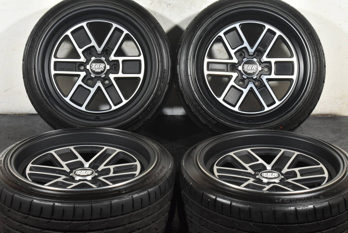 ☆売切☆RAYS TBR TB-01 18インチ☆PCD139.7 9J +25☆ダンロップ ディレッツァ DZ102☆225/40R18☆カスタム ハイエース キャラバン☆