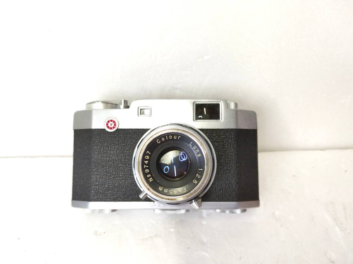 469 Pax Ruby colour Luna 1:2.8 F=45mm パックス ルビー レンジファインダー フィルムカメラ シャッターOK