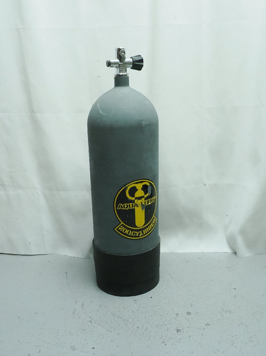 AQUALUNG アクアラング ダイビング用 12L メタリコン スチールタンク 200気圧 空気銃充填 Kバルブ 5年検査 [S65717]