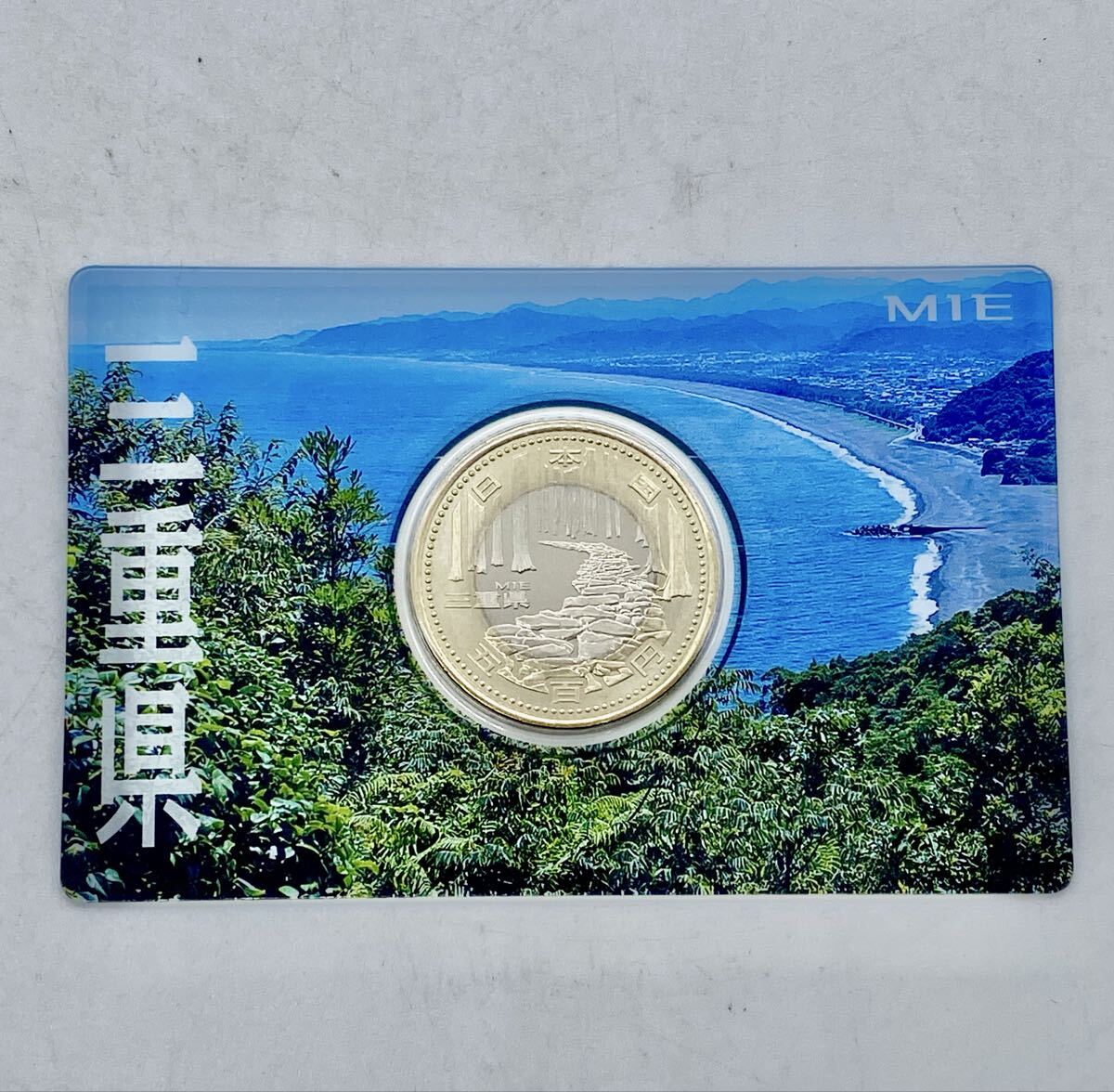 ◆◇三重県1 地方自治法施行六十周年記念 5百円 バイカラー クラッド貨幣 カード型 記念硬貨 造幣局 500円◇◆