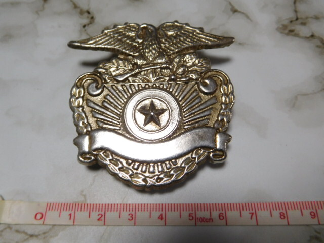 希少レア彡中古・詳細不明？金属製・イーグル？スター星（金属製）6.6㎝・グリルカーバッジエンブレム・当時物・レトロカー・アンティーク