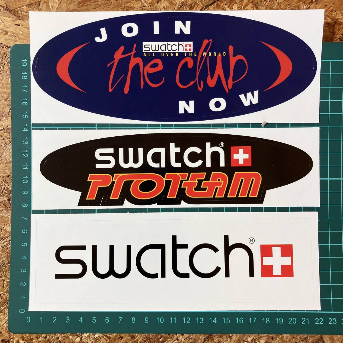 SWATCH スウォッチ 3枚 STICKER ステッカー シール PRO TEAM the club