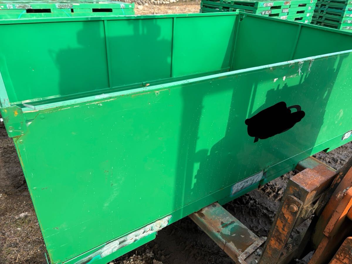 Ａ中古パレットバッカン、産廃箱、スクラップ、製品収納、折りたたみ積み重ね式お引き取り限定
