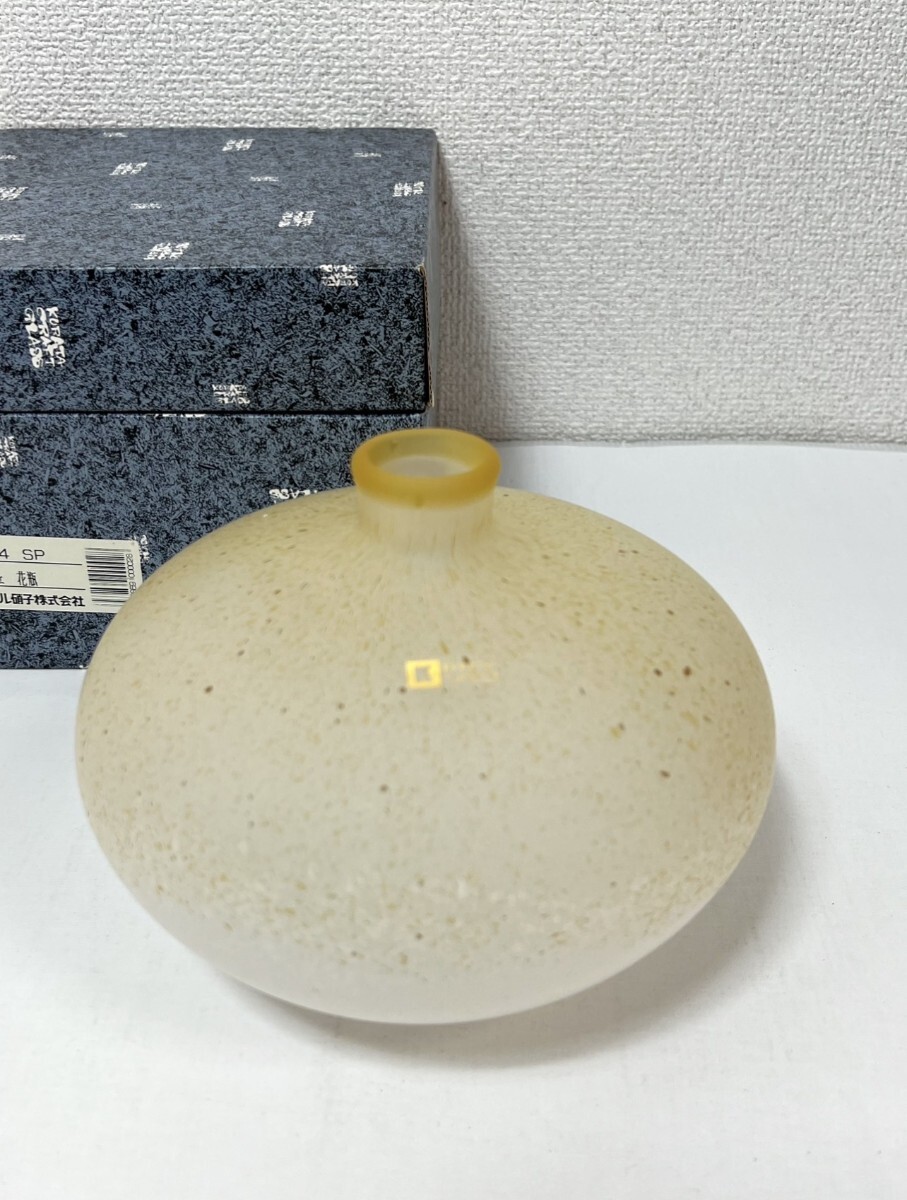 上越クリスタル硝子 クラタ・クラフト・ガラス Panache 花瓶 元箱付