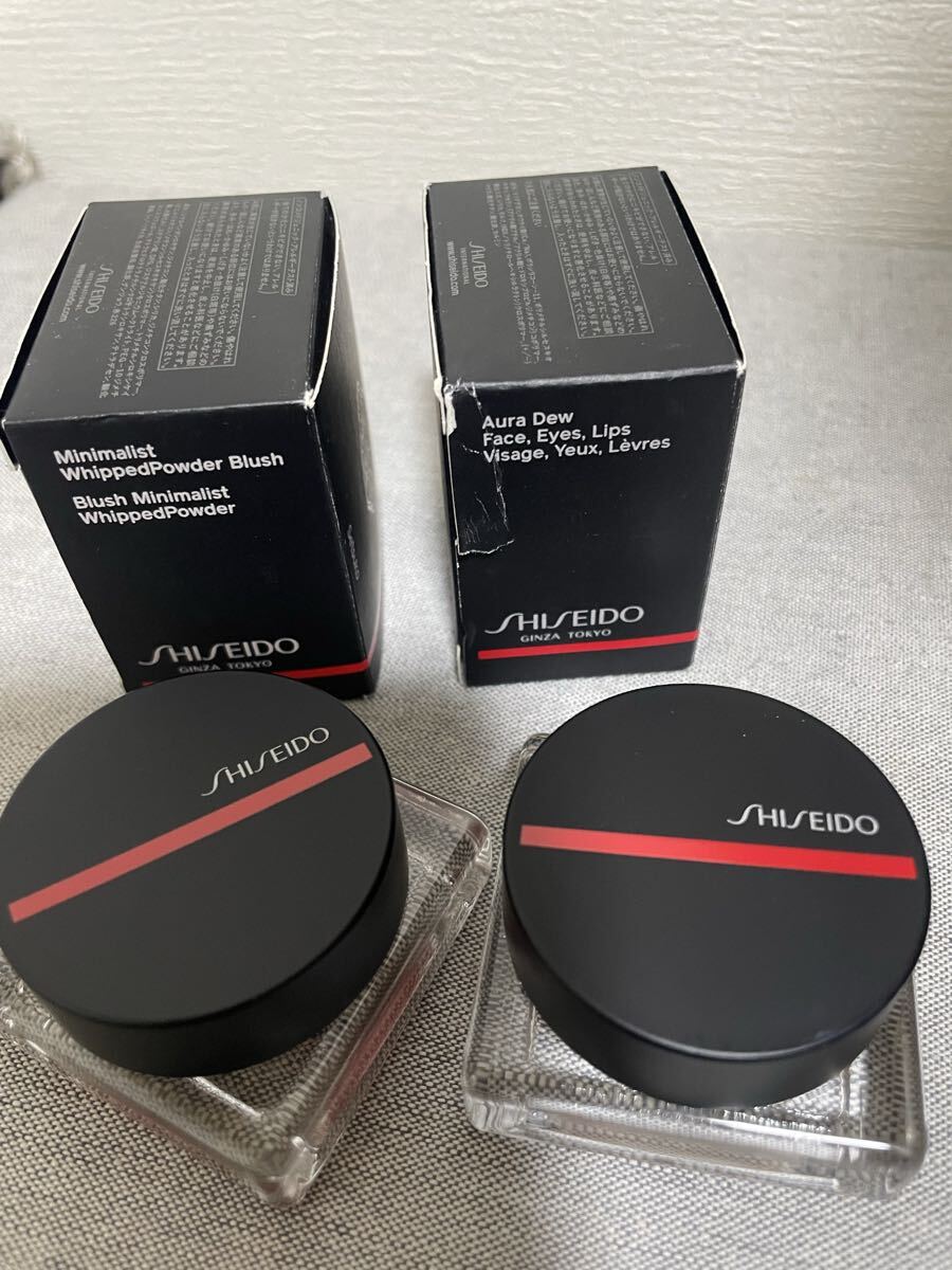 新品即決　 SHISEIDO ミニマリスト　ホイップパウダー　ブラッシュ　オーラデュウ プリズム　チークカラー　アイシャドウ