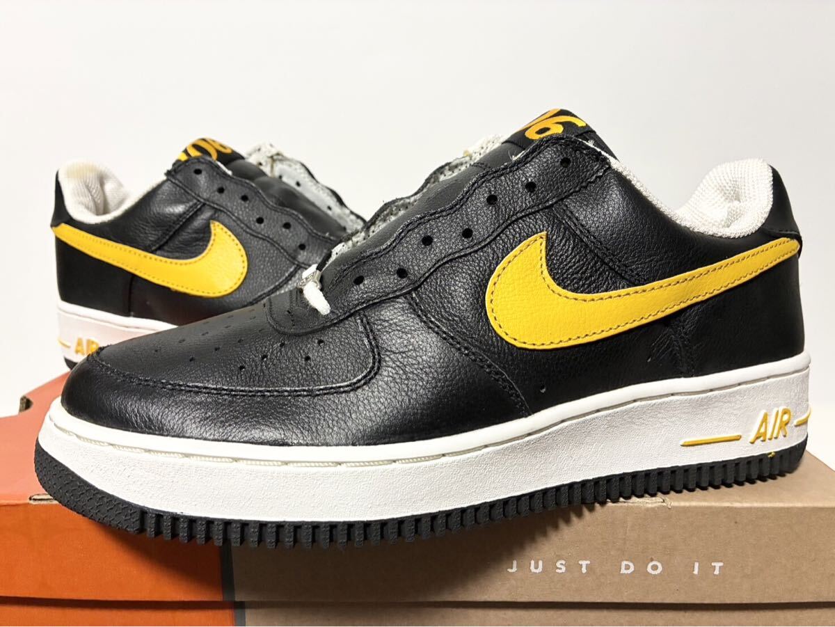 2002 新品箱付 NIKE AIR FORCE 1 FRATANITY 06 BLACK GOLD ナイキ エア フォース フラタニティー ブラック ゴールド 27cm US9 624040-071