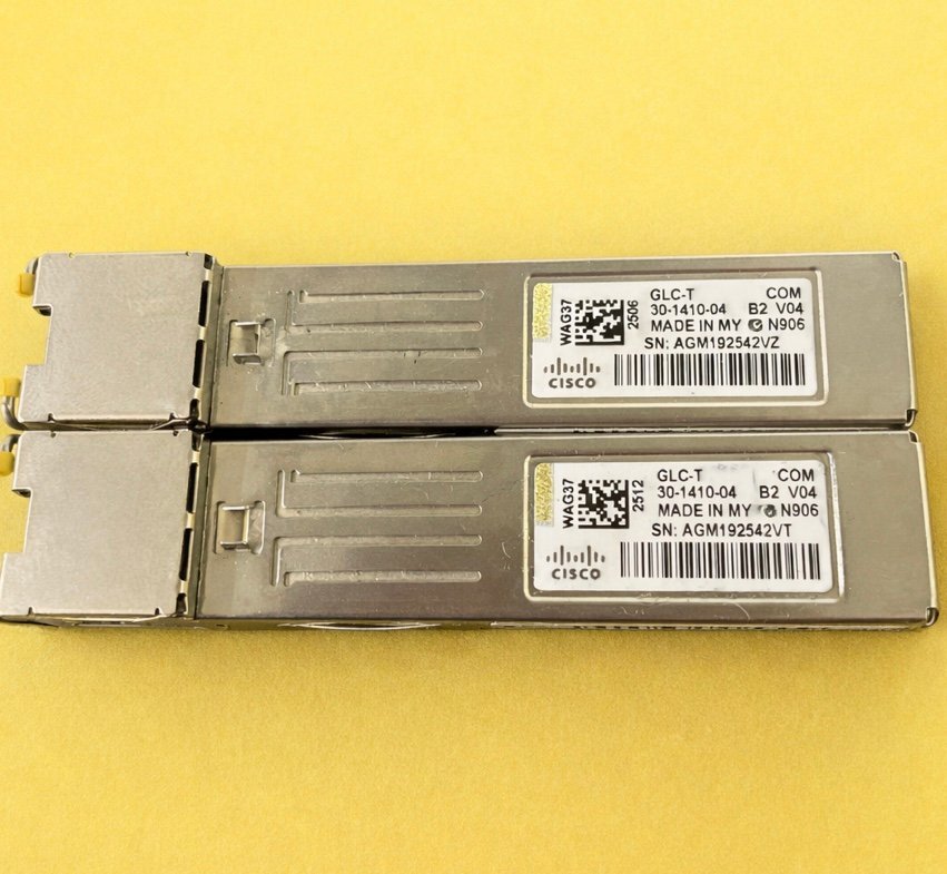$ Cisco 純正 GLC-T 1000BASE-T SFP 2個セット 中古