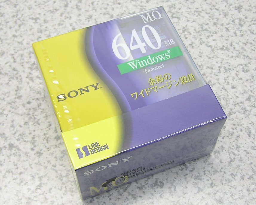 ■3セット入荷 SONY/ソニー Windowsフォーマット済 3.5インチMOディスク 5EDM-640CDF（EDM-640CDF×5枚） 【新品未使用品】