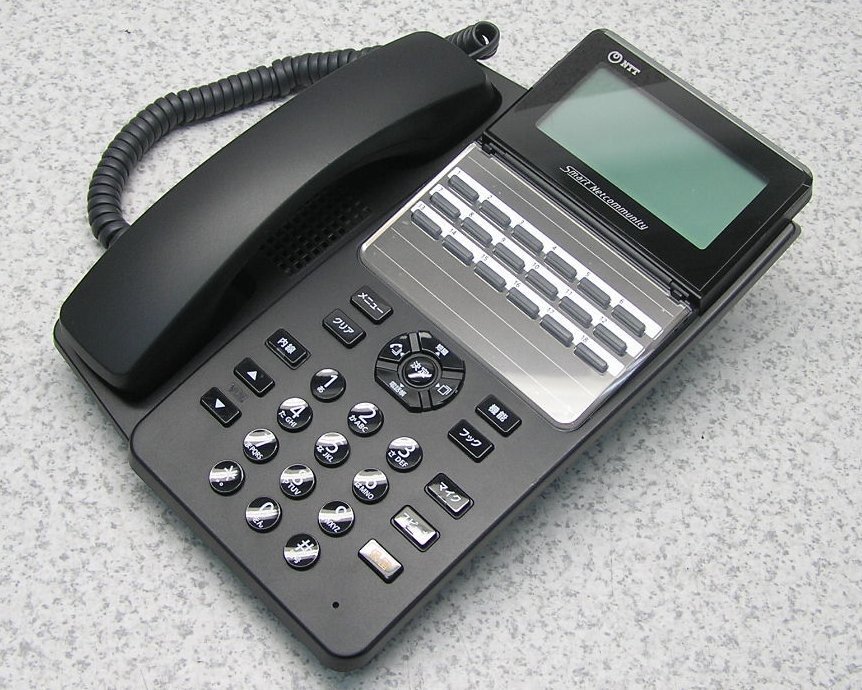 ■NTT αA1 18ボタンスター電話機 A1-(18)STEL-(2)(K) 2018年製 美品！動作良好！