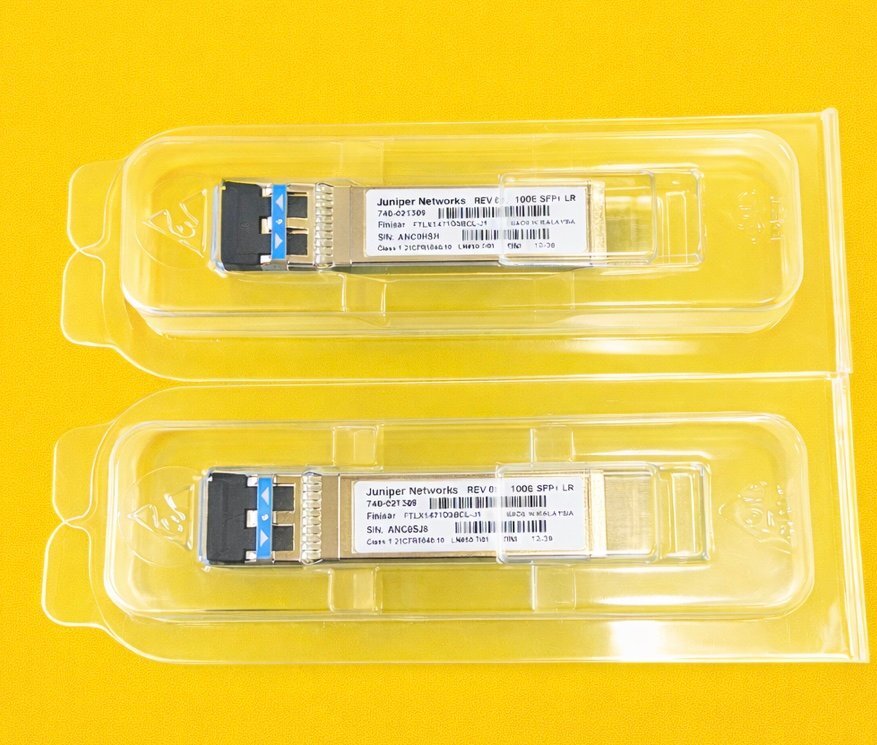 $【新品】Juniper純正 10GE SFP+ LR 740-021309 2個セット