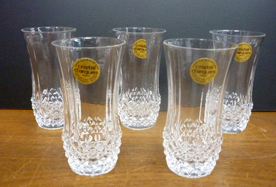 cristal d'arques Ancenis ミニグラス 5客セット 容量13.5cl 135ml クリスタルガラス Genuine Lead Crystal クリスタル・ダルク タンブラー