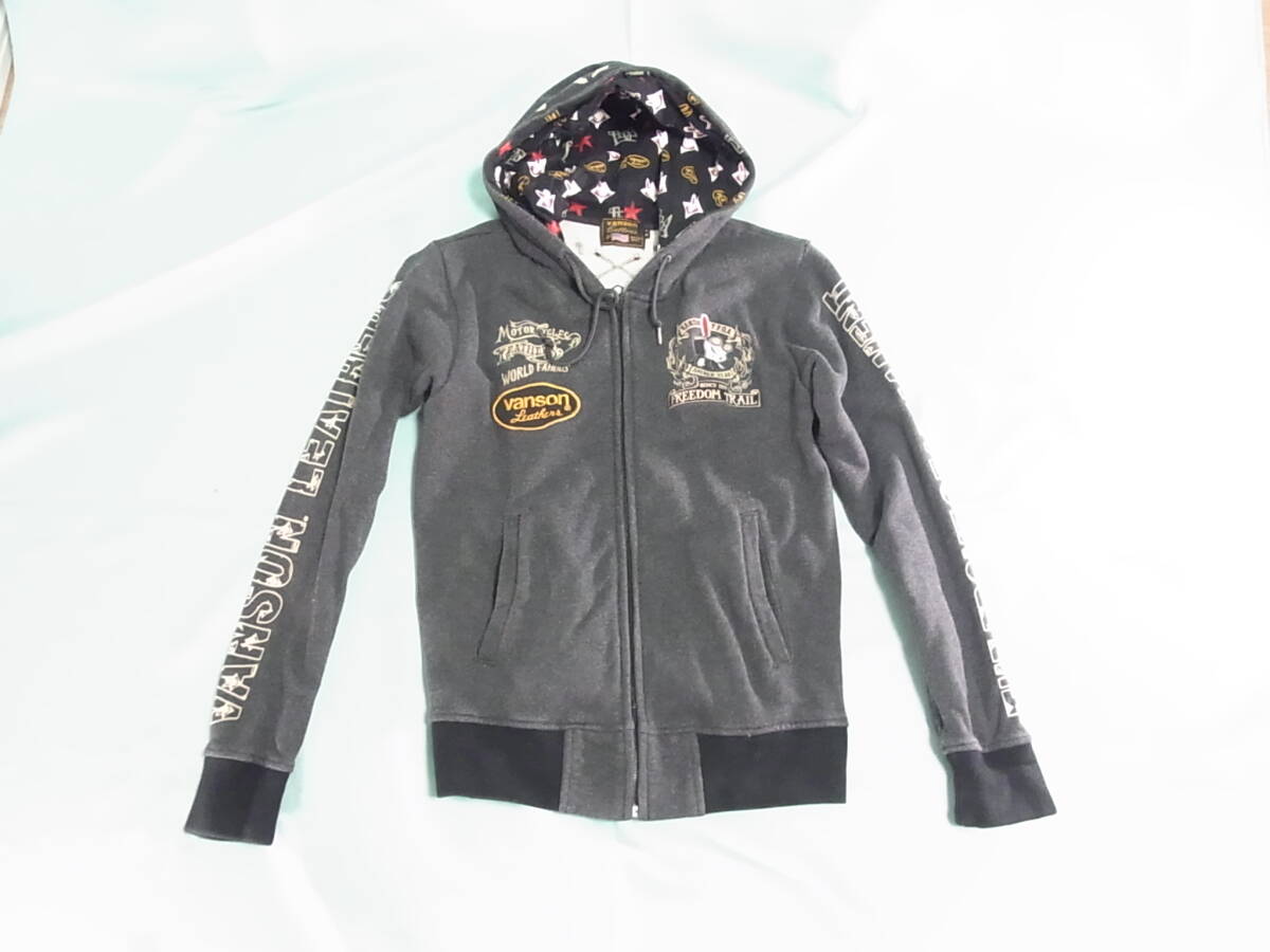 VANSON バンソン　デスラビット　姫川敬モデル　スウェット パーカー 刺繍 Mサイズ グレー 廃版　worst KKK 武装戦線 ジャケット ブランド