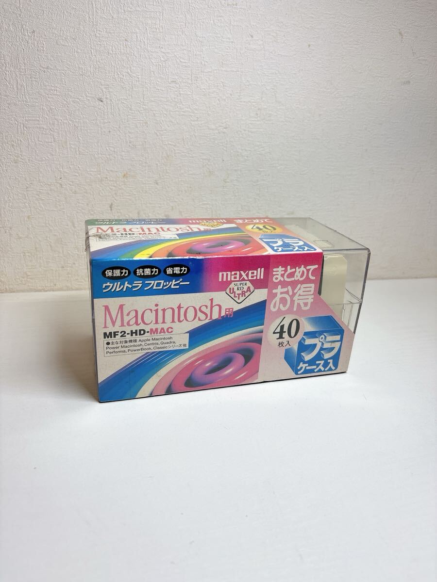 2262 maxell マクセル Macintosh ウルトラフロッピー MF2-HD-MAC 40枚入り 未チェックジャンク