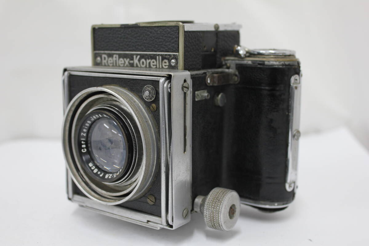 【訳あり品】 Reflex-Korelle Carl Zeiss Jena Tessar 8cm F2.8 カメラ e5879