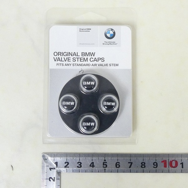純正品 BMW US エアバルブキャップ 4P エアキャップ アクセサリー ロゴ ワードマーク ブラック 36112210417 新品 ■TP338s■