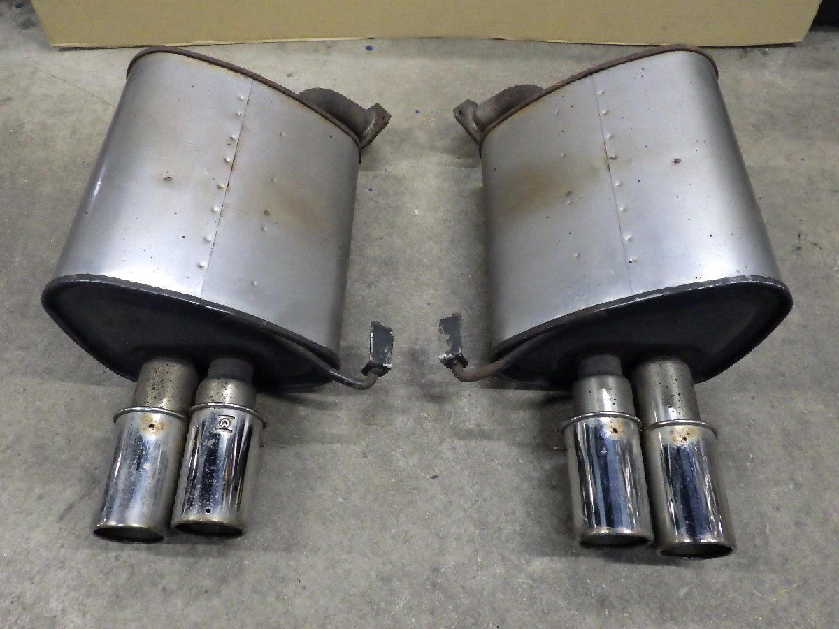 ★希少★ レガシィワゴン 4本出しリアマフラー 純正オプション デュアル 左右セット EJ20Y BP5 【個人宅直配不可】