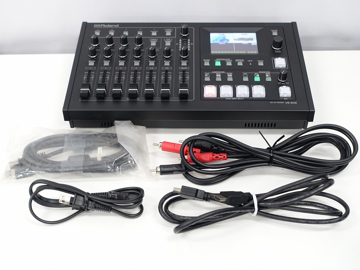 Roland VR-4HD HD AVミキサー HDMI / RGB / コンポジット入力 USB3.0出力 フルHD1080p 動作品 *427544