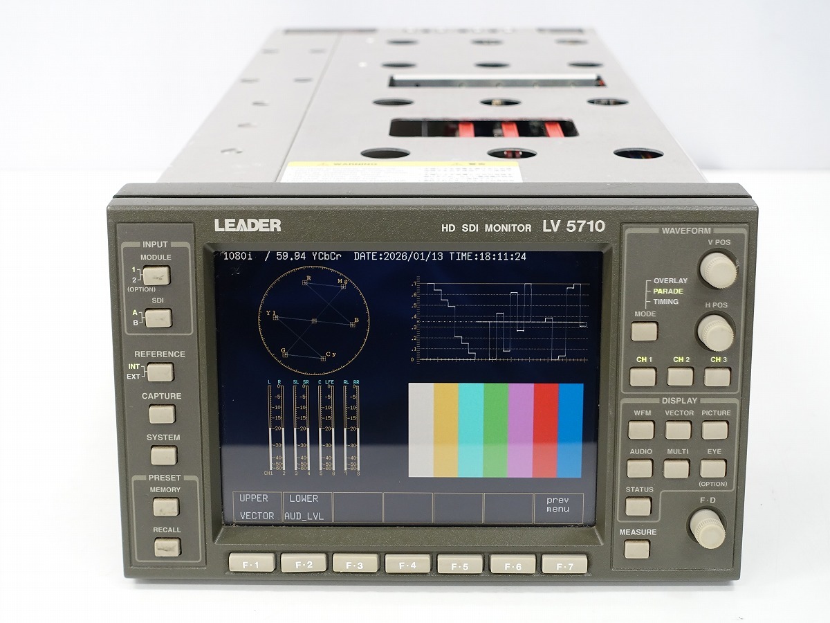 LEADER マルチフォーマット波形モニタ LV5710 訳あり / (LV5700 LV5710 LV5700A LV5710A) HDSDI *416684