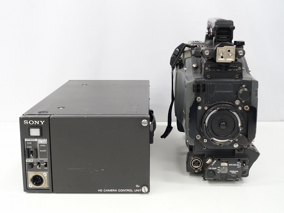 SONY HDC-950 スタジオカメラ HDCU-950 カメラコントロールユニット セット / スタジオ 中継 多治見 動作OK *366185