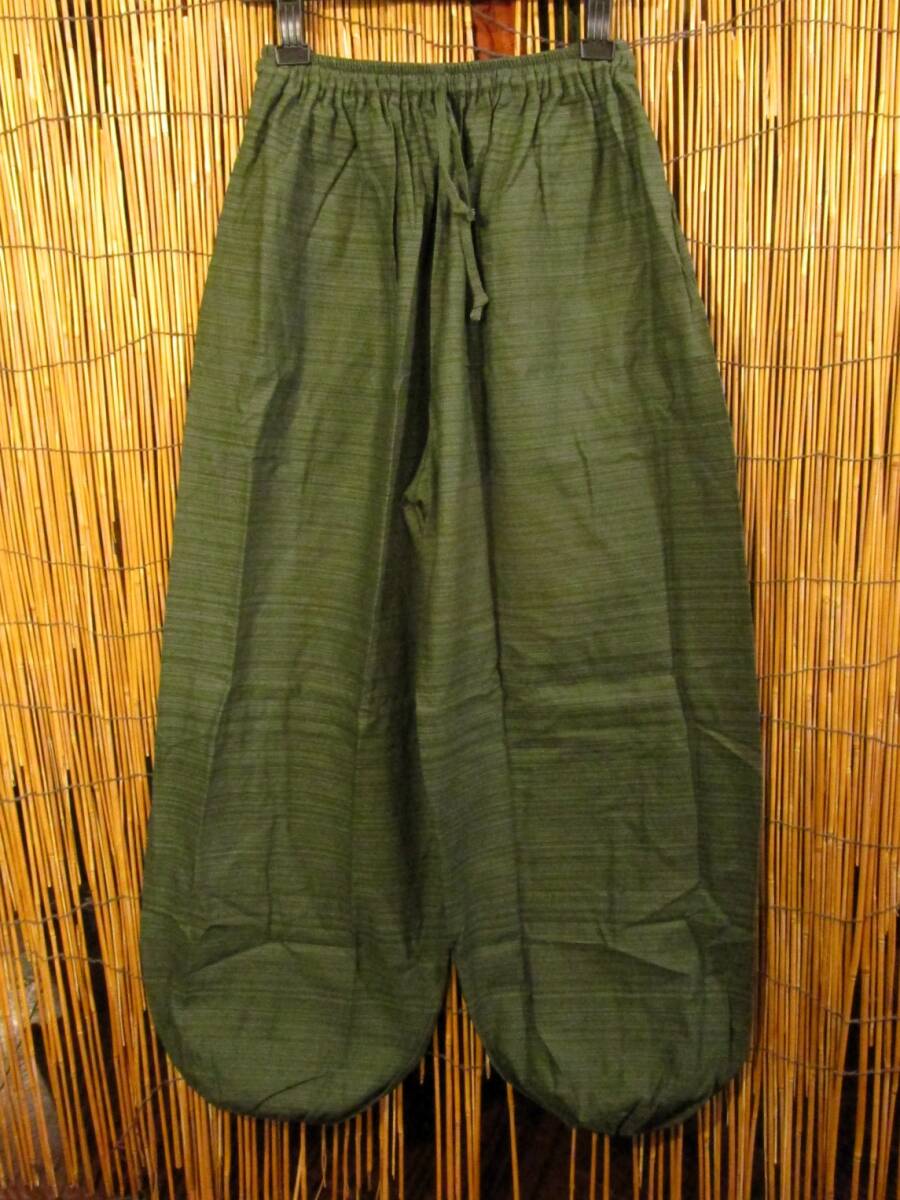 【ＳＡＬＥ】①新品＊男女兼用＊コットン素材＊二色の糸＊シンプル＊ふんわり＊アラジンパンツ