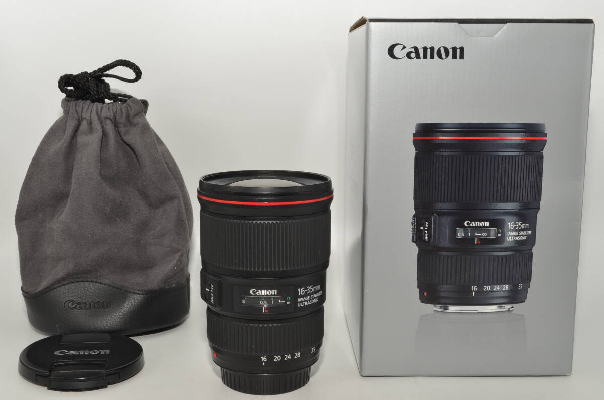 251357★極上★Canon 広角ズームレンズ EF16-35mm F4L IS USM フルサイズ対応 EF16-3540LIS