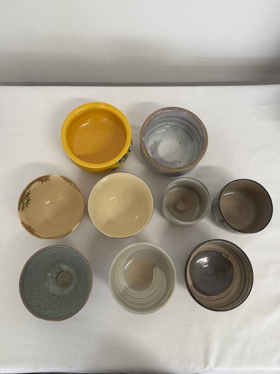 【3617】茶器9客セット　まとめ売り　 茶道具/陶器/茶碗　